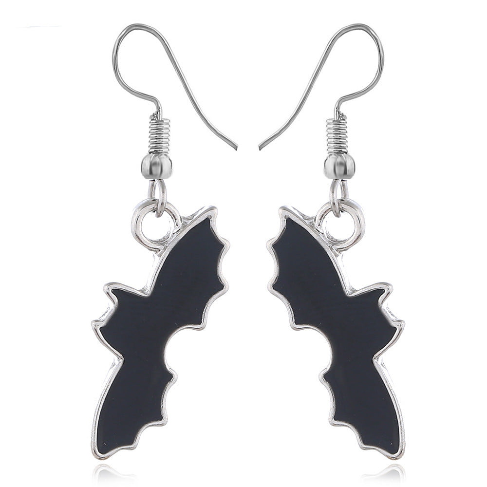 Wholesale Halloween Horror Funny Skull Spider Earrings